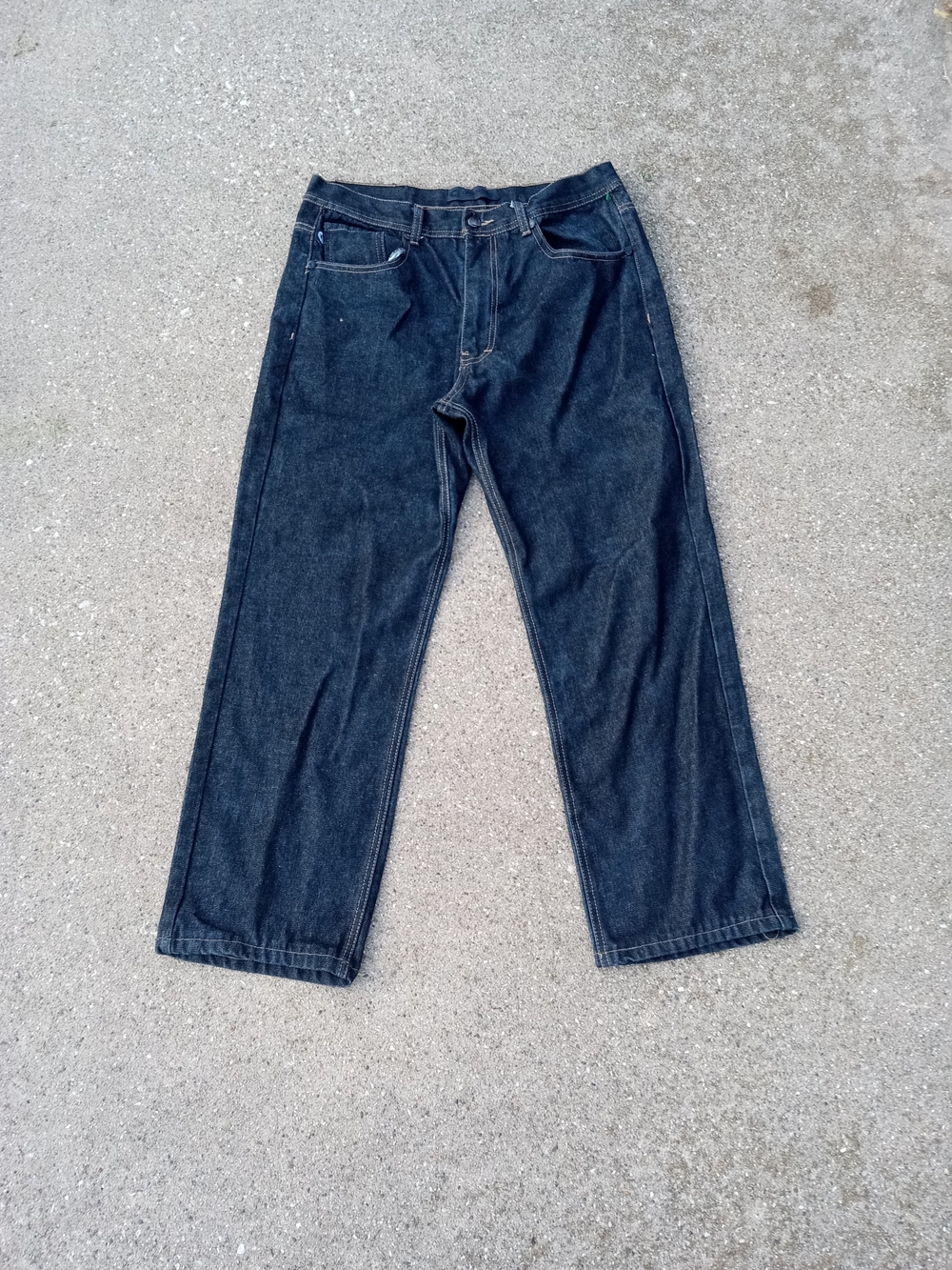 Akademiks Men's Dark Wash Relaxed Jeans